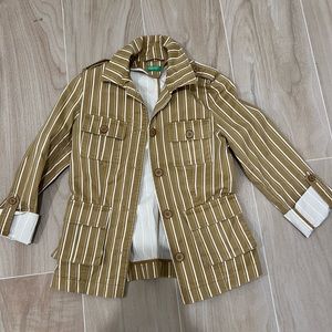 United Colors of Benetton Striped Coat